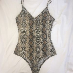 snakeskin bodysuit